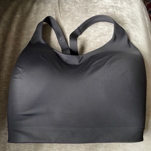 NWT ATHLETA Advance Bra 38F Black Adjustable Straps